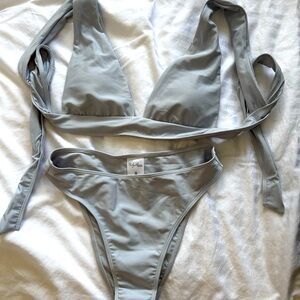 Brand new Light blue Bikini Nicky alison swimwear SZ Small